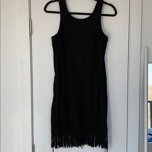 Maje fringe suede dress